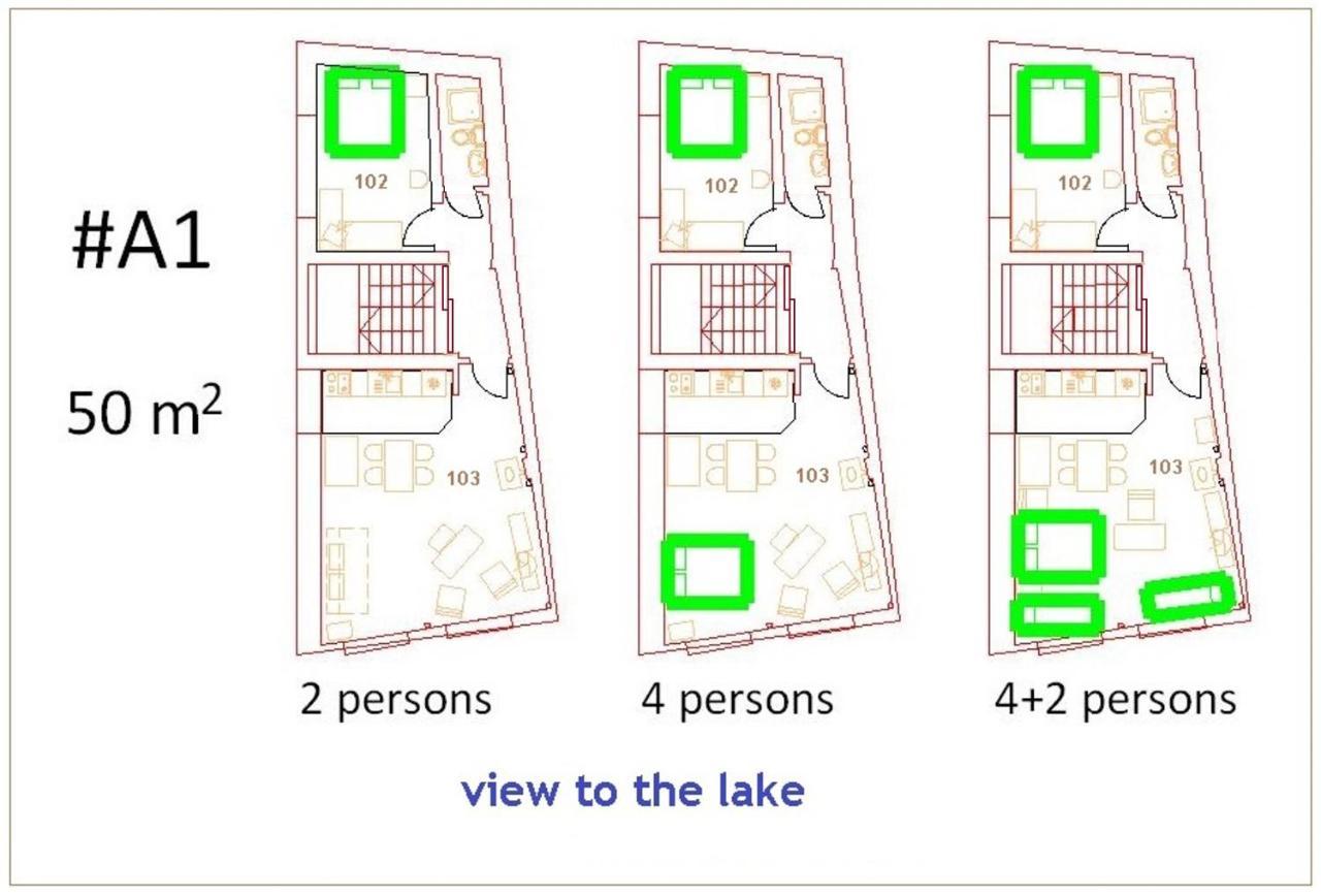 'By The Lake' Apartments Ohrid Buitenkant foto